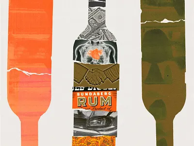 261 alcohol bottles collage cover health illustration print report