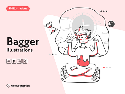 Bagger Illustrations app app illustration cartoon ddos error error message errors illustration interface illustration loading message notification pack page 404 payment set vector website website illustrations