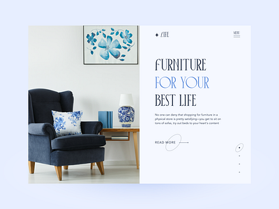 Furniture design illustration minimal typography ui ux web webdesign