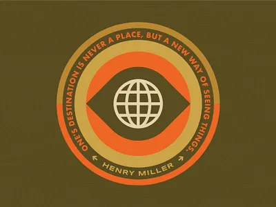 See The World adventure geometric icon illustration outdoor badge outdoor logo travel