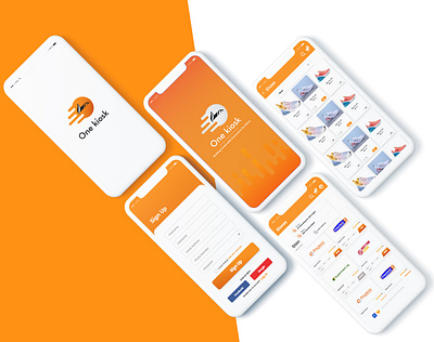 Onekiosk Ecommerce App app branding delivery delivery service ecommerce ecommerce design logistics logistics company logo minimal online shopping online store ui uidesign uiux web webstore