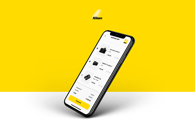 Nikon App Shopping Cart app app design brand cart cart ui design interface mobile nikon payment payment app shopping shopping app shopping cart simple simple clean interface ui ui design ux uxui