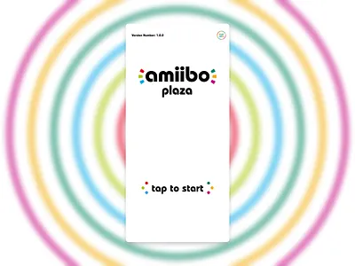 Amiibo Plaza Concept (Splash Screen) amiibo collector concept figma gaming mobile app nintendo splash screen