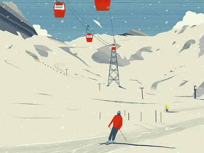 Snow Boarding boarding cable car mountain snow snowboarding surf surfing