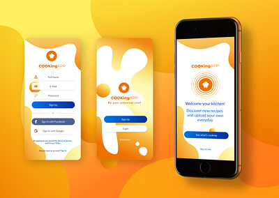Cooking App UI app app design cooking cooking app design mobile mobile app ui ui design ux ux design