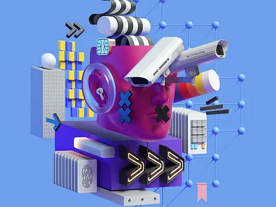 Web Illustrations 3d adobe art cinema4d design graphic design illustration inspiration modern octane