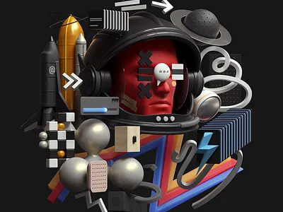 Web Illustrations 3d abstract adobe art cinema4d design graphic design illustration inspiration modern octane