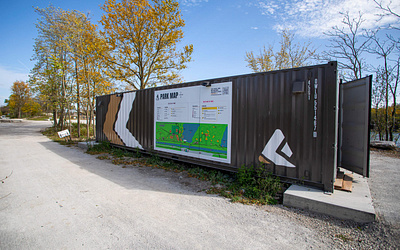 Park Map Signage for The Forge Adventure Park adventure custom illustration map park signage wayfinding