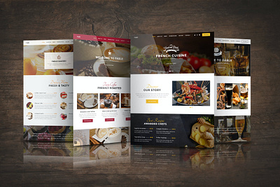 Fable - Bakery / Coffee / Pub / Restaurant Site Template bakery design bakery template bakery web template bakery website cafe cafe branding cofe coffee shop coffee web template design illustration pub restaurant restaurant branding restaurant design restaurant landing page restaurant logo restaurant menu restaurant ux restaurant website