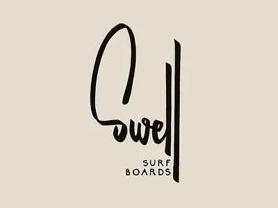 Swell take 1 brush lettering hand lettering lettering letters logo surf swell type typography