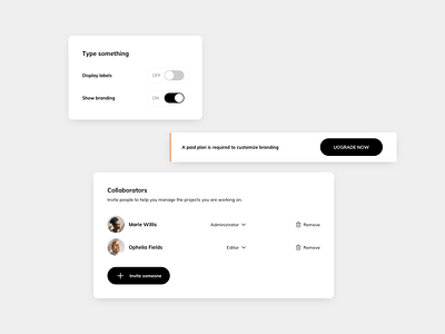 Settings UI Components component ui design components ildiesign settings settings components settings design settings ui switch toggle toggle ui ui components design ui design daily ui pattern ui practice