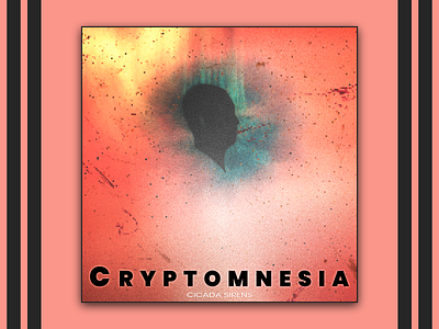 Cryptomnesia affinity photo album cover colorful glitch horror photo edit