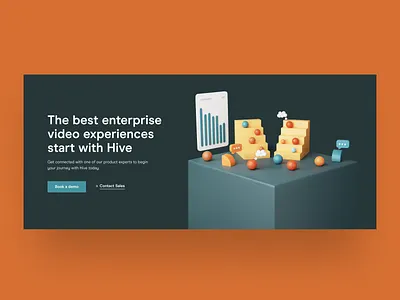 Hive – Footer 3d branding clean design footer footer design interaction typography ui ui style uiux ux web webdesign