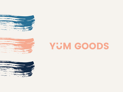 Yum Goods brand brand design brand identity branding branding design brush strokes design ecommerce gifts giftshop homeware identity identity design logo logo design logos logotype typography