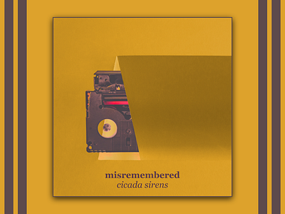 Misremembered affinity photo album cover modern photo edit yellow