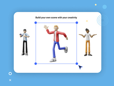 3d character Build Your Own 3d design graphic design icon ui ux web