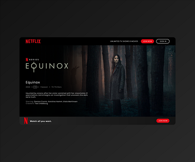 Netflix re-design design graphic design illustrator minimal ui ux web website