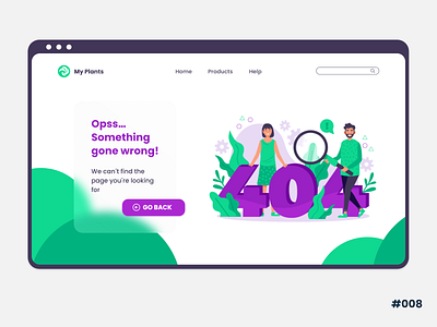 404 Page #DailyUI 404 404 error page 404 page 404page app card dailyui dailyuichallenge design error page flat graphic design minimal ui ux