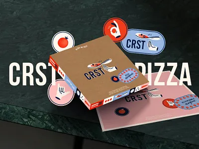 CRST Pizza art food food app foodie grain hands illustration ingredients italian palette pasta pizza pizza box pizzeria recipe restaurant