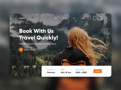 Booking Service application booking bookings concept design figma journey minimal travel travel app ui uiux ux website