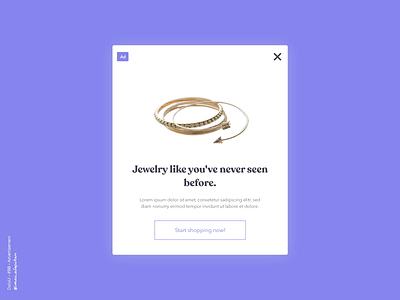 Advertisement - 098 Daily UI Challenge advert advertisement dailyui dailyui 098 dailyuichallenge design minimal minimalism new simple ui design uiux webapp design webapplication webdesign