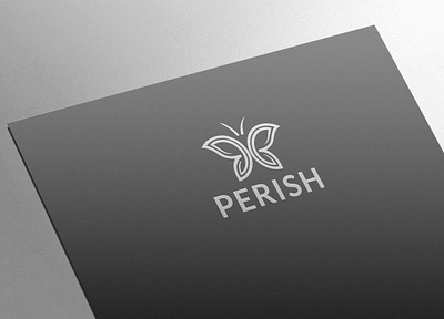 Perish Minimalist Logo artist logo business logos letter logo logo design minimalist logo monogram logo professional logo
