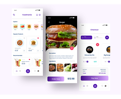 Food Delivery App delivery app food ui uidesign ux uxdesign