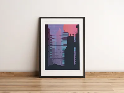 Cyberspace artwork cityscape concept art cyber cyberpunk design digital art digital illustration future futurism game design illustration illustrator minimal minimalism minimalist vector video game video games videogame