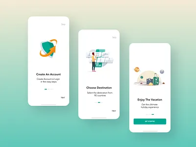 Daily UI 023 - Onboarding dailyui dailyui023 dailyui23 dailyuichallenge onboarding uidesign vacation