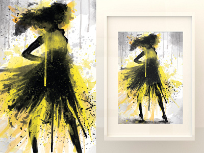 "Watercolor fashion" by Masha Van for Intalence Art, Path 1 creative arts digital art fashion illustration illustration model vogue watercolor