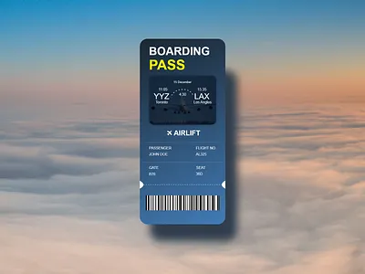 Boarding pass adobe photoshop adobe xd dailyui