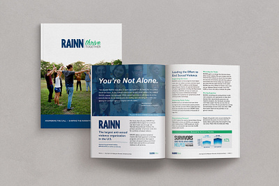 Sponsorship Proposal for RAINN's Thrive Together Campaign campaign create positivity design partner editorial design giving back live pono non profit nonprofit proposal sponsorship support survivors