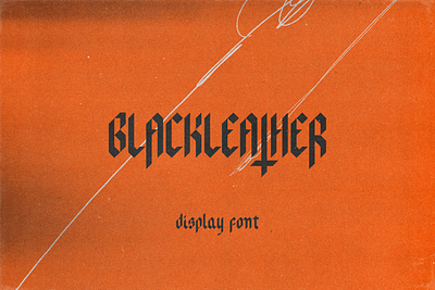 Blackleather – Blackletter Display Font blackletter blackletters dark design display eerie evil font font design font family fonts fontself gothic logo moody myfonts type type design typeface