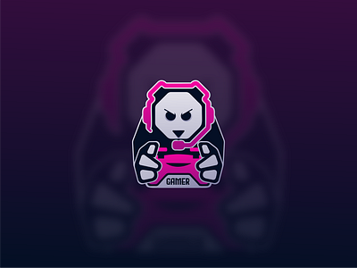 Gamer logo brand branding brandmark design game art game design gamer gamer logo games gaming logo graphic graphic design illustration logo logos panda gamer panda illustration panda logo vector