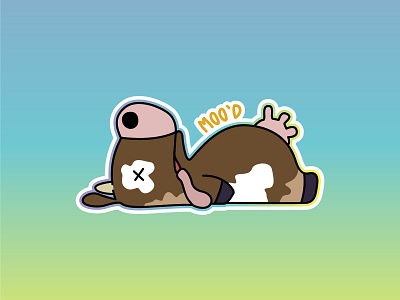 2020 Mood sticker vector