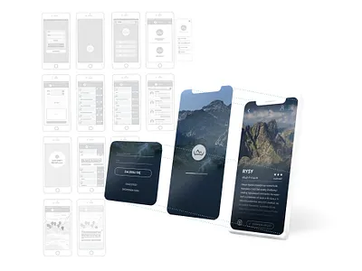 Korona Gór Polski app design mountains