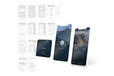 Korona Gór Polski app design mountains