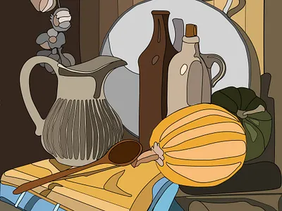 Натюрморт 2d art adobe illustrator adobe photoshop illustraion uidesign vector иллюстрация