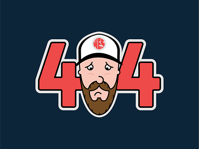 404 self portrait 404 beard branding emotion flat hat illustration portrait