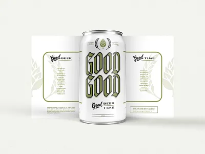 Good Good - Beer Label beer beer branding beer can beer label brand branding customtype hand lettering label packaging labeldesign labels lettering logo logo design minimal package design packagedesign packaging packaging design type