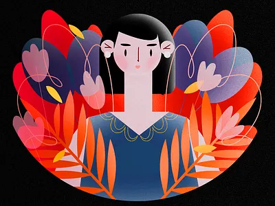 C O L O R adobe art branding girl illustration illustrator logo power vector wacom