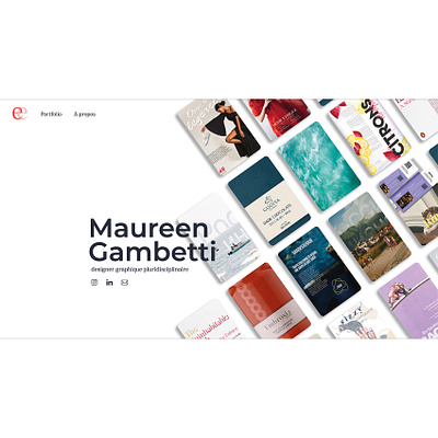 Portfolio design homepage portfolio ui uiux web webdesig website