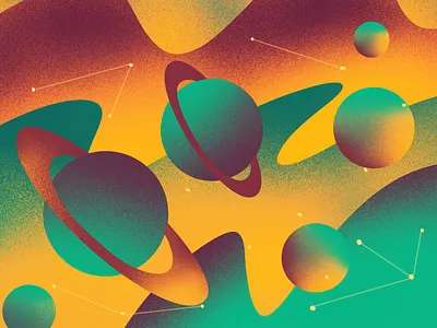 Space color colors illustration procreate space stars