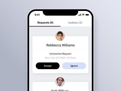 Contact Management App - UI (iOS) app art direction clean clean ui daily ui design detail ibm plex minimal minimal ui minimalist mobile mobile app typographic system ui ui component uidesign ux ux design uxui