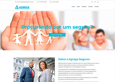 site agrega seguros brasil design esnieto illustration logo pirituba sampa snieto ui web