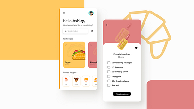 Recipe app figma food recipe recipeapp ui uidesign