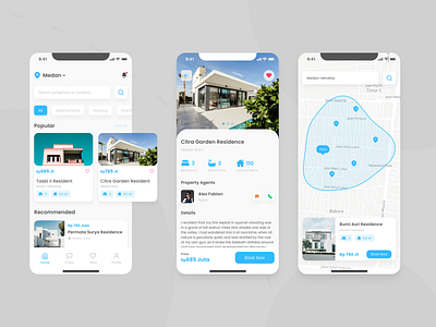Real Estate Mobile App Design Concept app design design ios ios app design mobile app design mobile ui properties property property marketing ux