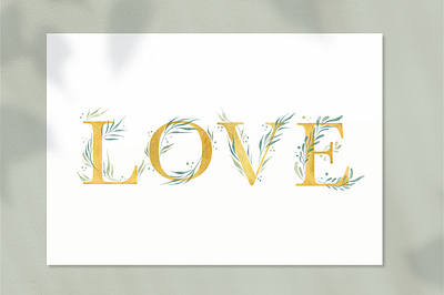 LOVE - Typography art artwork cute drawing floral flower hand drawn illustration lettering love lovely painting typogaphy typography art valentine valentine day