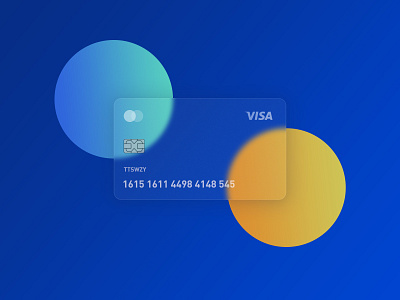 Transparent card ai app blue design illustration sketch ui