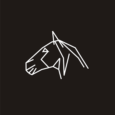 horse logo lineart horse horse logo horses horseshoe illustrator line art line logo lineart logo logo design logodesign logos logotype simple